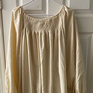 Smocked Flannel Nightgown